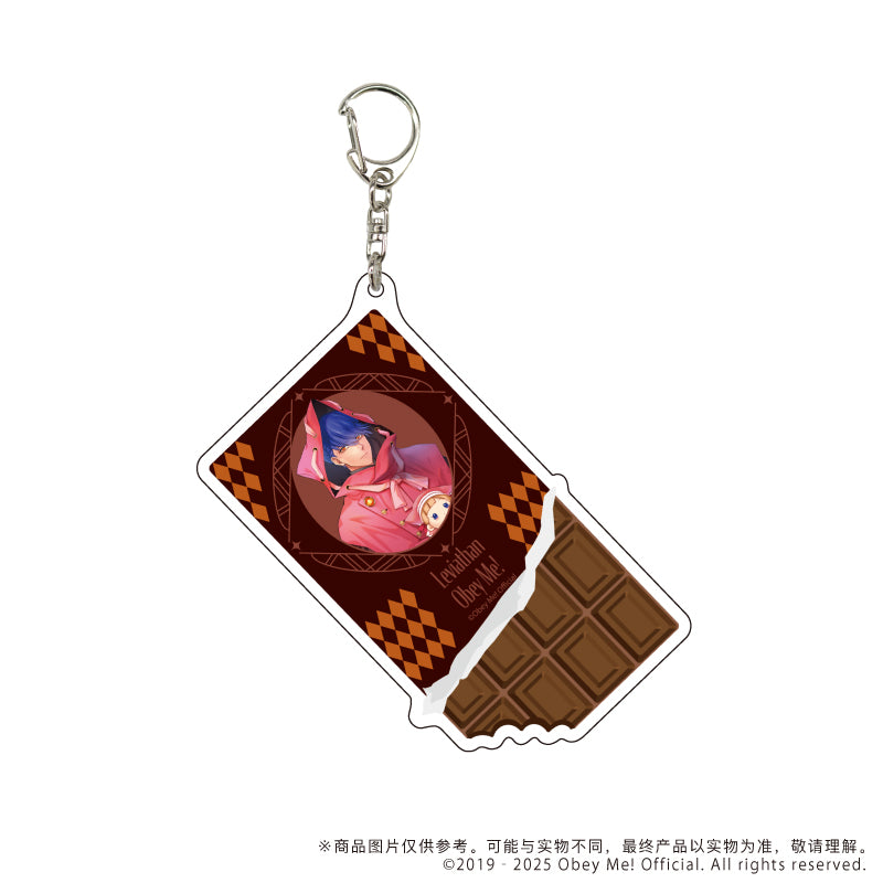 (Goods - Key Chain) Obey Me! Big Acrylic Key Chain 03 - Leviathan Valentine Ver. (feat. Exclusive Art)