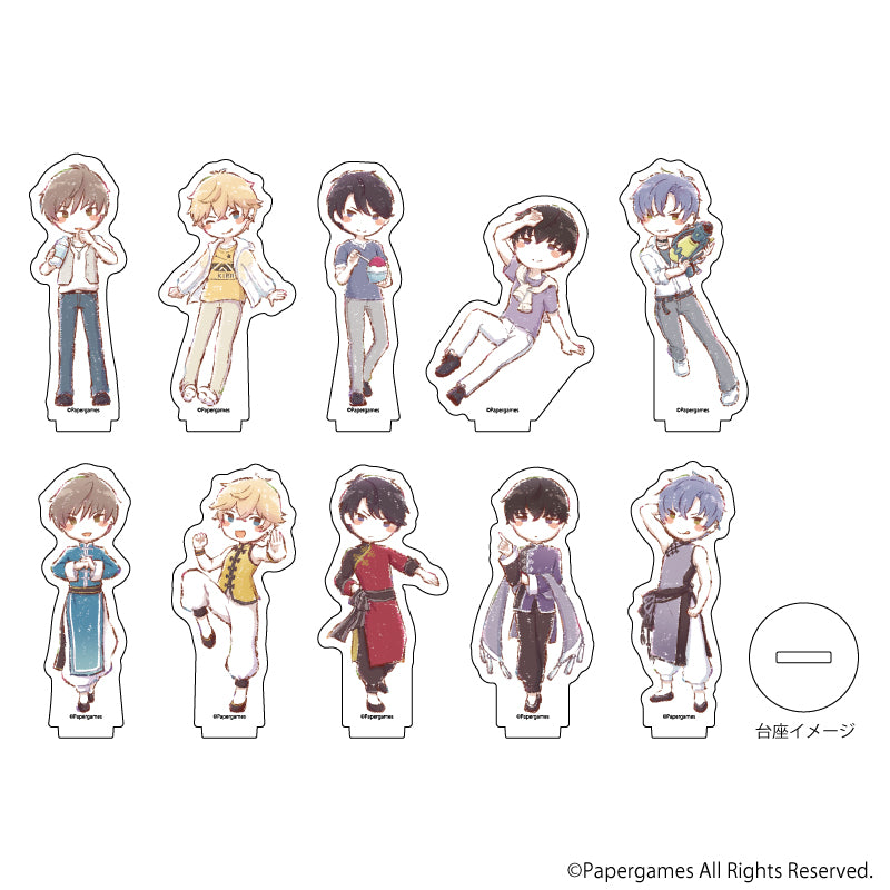 (1BOX=10)(Goods - Stand Pop) Mr. Love: Queen's Choice Acrylic Petit Stand "Love & Producer ~ EVOL x LOVE ~" 01 (Graffart)