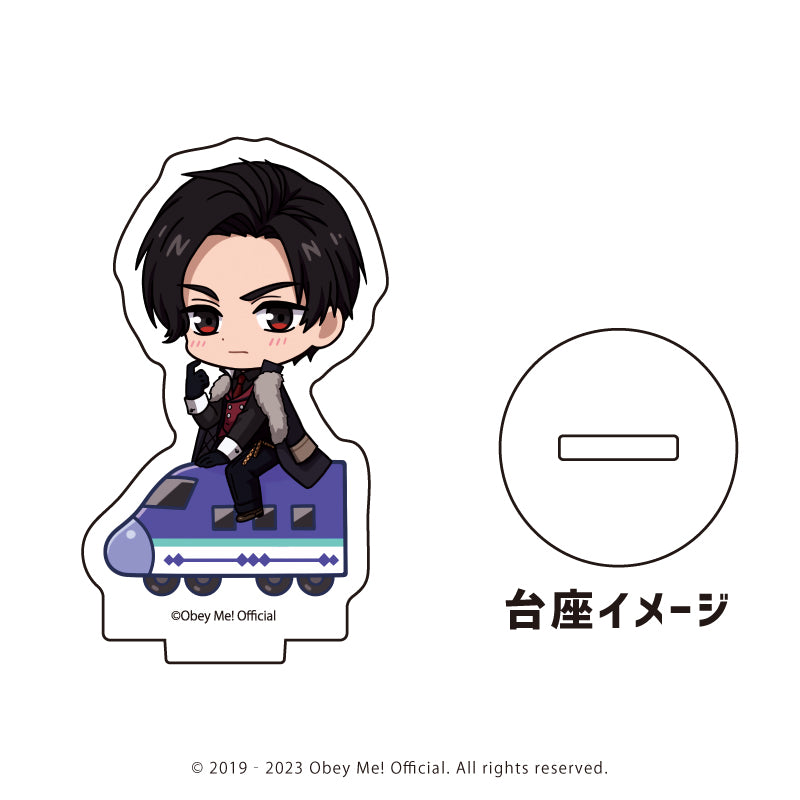 (1BOX=7)(Goods - Stand Pop) Acrylic Petit Stand Obey Me! 05 / Playing Trains ver. Complete BOX (7 Types Total)(Chibi Art)