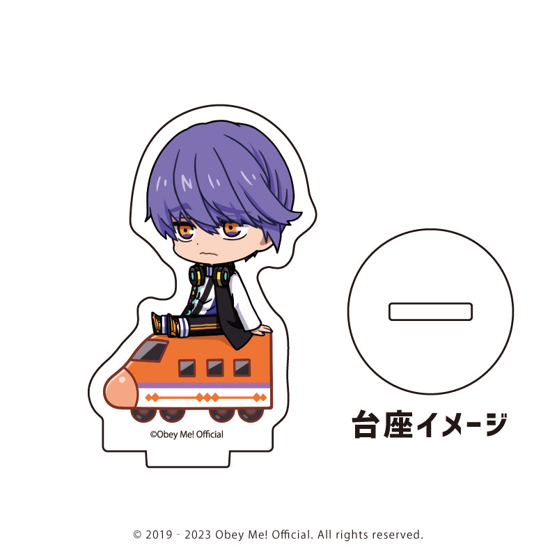 (1BOX=7)(Goods - Stand Pop) Acrylic Petit Stand Obey Me! 05 / Playing Trains ver. Complete BOX (7 Types Total)(Chibi Art)