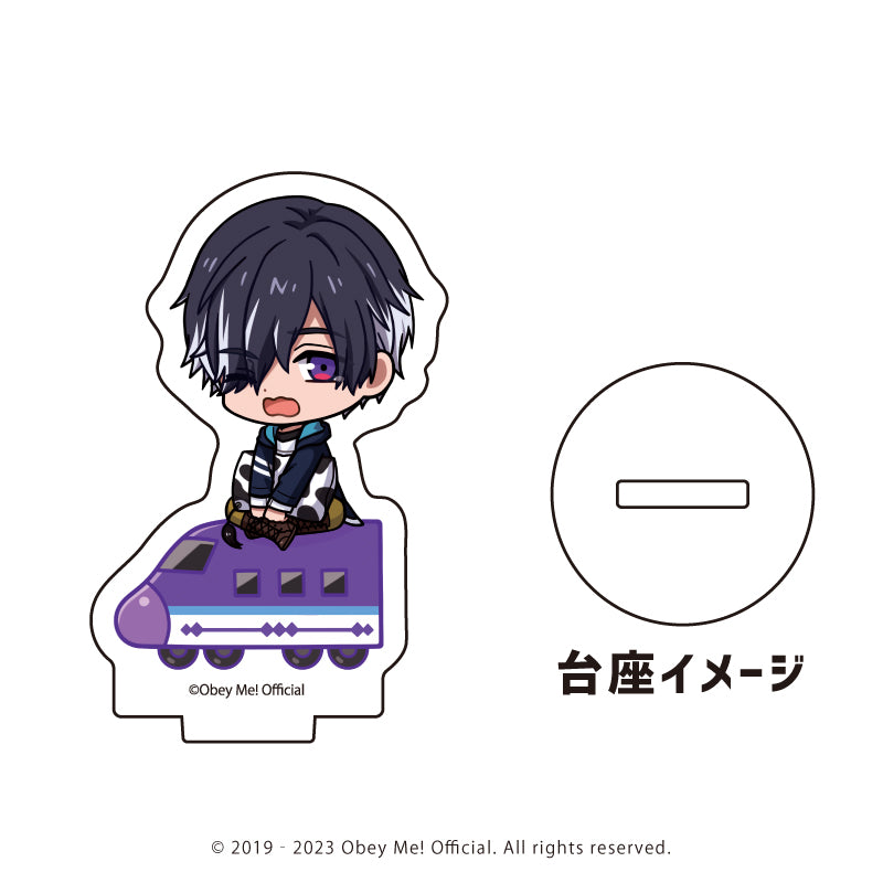 (1BOX=7)(Goods - Stand Pop) Acrylic Petit Stand Obey Me! 05 / Playing Trains ver. Complete BOX (7 Types Total)(Chibi Art)