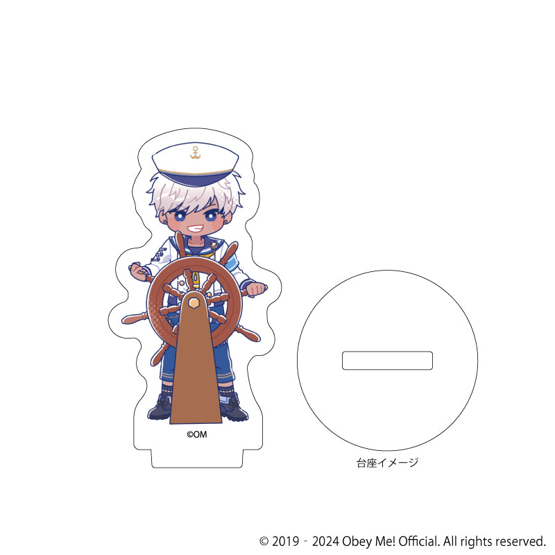 (1BOX=7)(Goods - Stand Pop) Obey Me! Acrylic Petit Stand 09 - Marine Sailor Ver. (Candy Art)