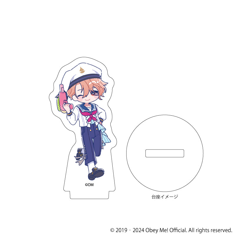 (1BOX=7)(Goods - Stand Pop) Obey Me! Acrylic Petit Stand 09 - Marine Sailor Ver. (Candy Art)