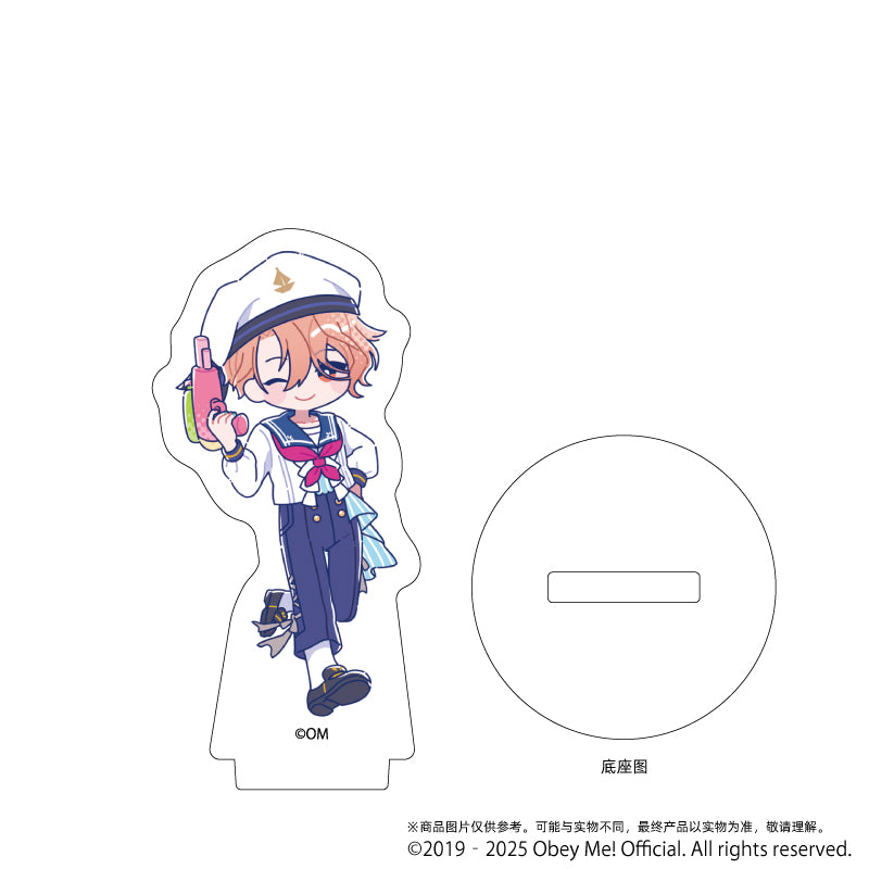 (1BOX=7)(Goods - Stand Pop) Obey Me! Acrylic Petit Stand 09 - Marine Sailor Ver. (Candy Art)