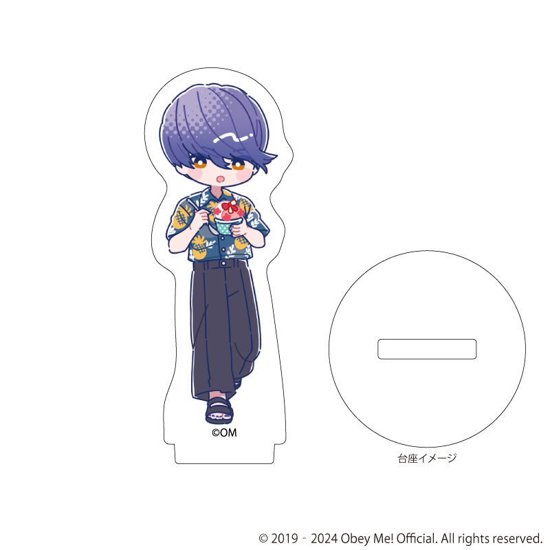 (1BOX=7)(Goods - Stand Pop) Obey Me! Nightbringer Acrylic Petit Stand 12 - Aloha Ver. (Candy Art)