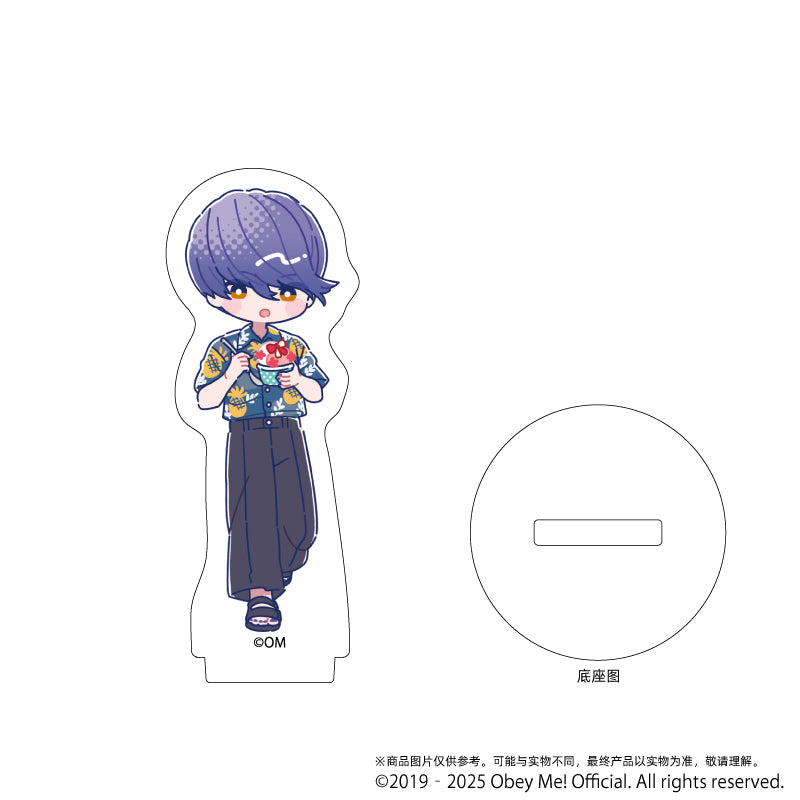 (1BOX=7)(Goods - Stand Pop) Obey Me! Nightbringer Acrylic Petit Stand 12 - Aloha Ver. (Candy Art)