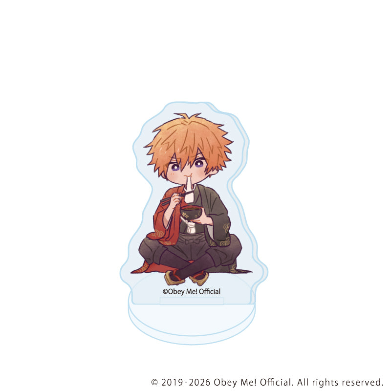 (1BOX=7)(Goods - Acrylic Stand) Obey Me! Nightbringer Acrylic Petit Stand 21 New Year ver. (Retro Art)