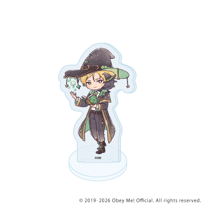 (1BOX=7)(Goods - Acrylic Stand ) Obey Me! Nightbringer Acrylic Petit Stand 24 Wizard Ver. (Retro Art)