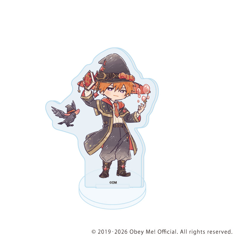 (1BOX=7)(Goods - Acrylic Stand ) Obey Me! Nightbringer Acrylic Petit Stand 24 Wizard Ver. (Retro Art)