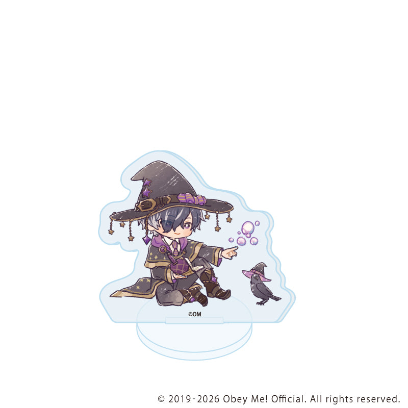 (1BOX=7)(Goods - Acrylic Stand ) Obey Me! Nightbringer Acrylic Petit Stand 24 Wizard Ver. (Retro Art)