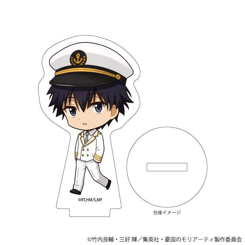 (1BOX=9)(Goods - Stand Pop) Moriarty the Patriot Trading Acrylic Petit Stand 07 - Marine Ver. (Mini Character Art)