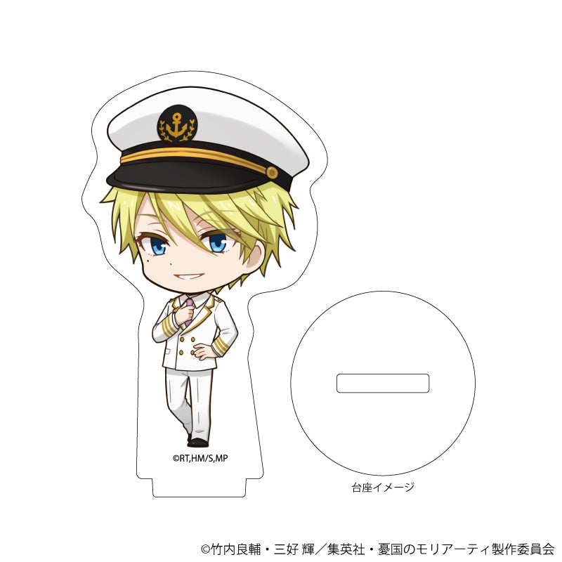 (1BOX=9)(Goods - Stand Pop) Moriarty the Patriot Trading Acrylic Petit Stand 07 - Marine Ver. (Mini Character Art)