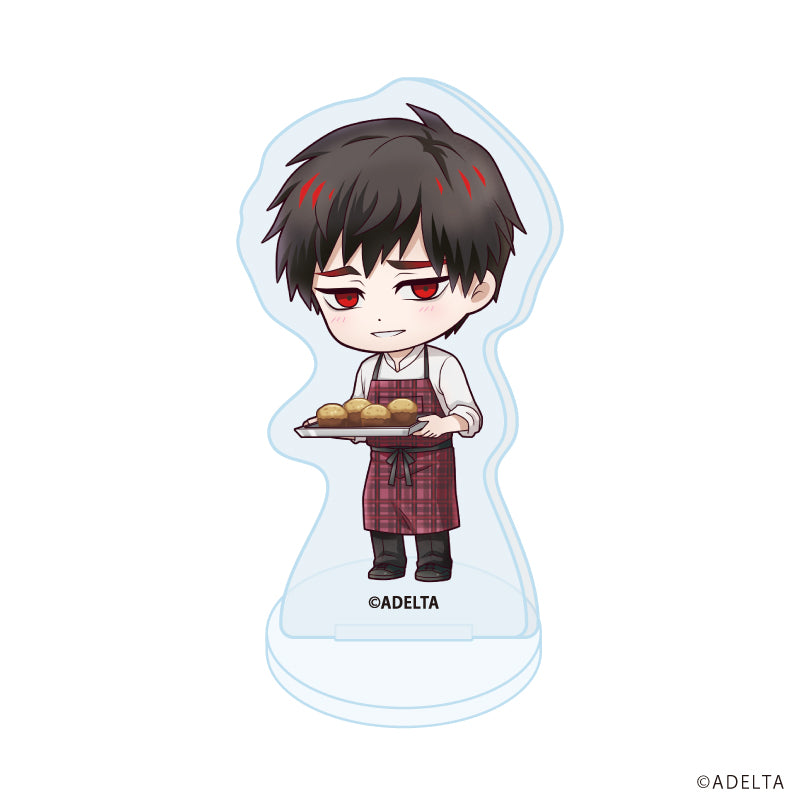 (1BOX=11)(Goods - Acrylic Stand) Owen (Ooe)  Acrylic Petit Stand 04 School Ver. (Chibi Art)
