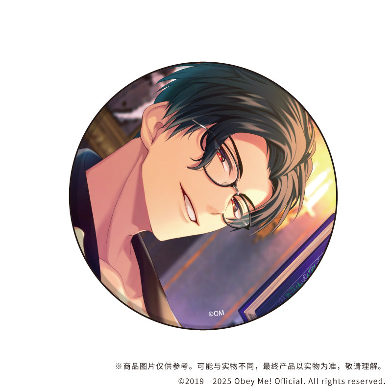 (1BOX=7)(Goods - Badge) Obey Me! Nightbringer Button Badge 09 (Official Art)