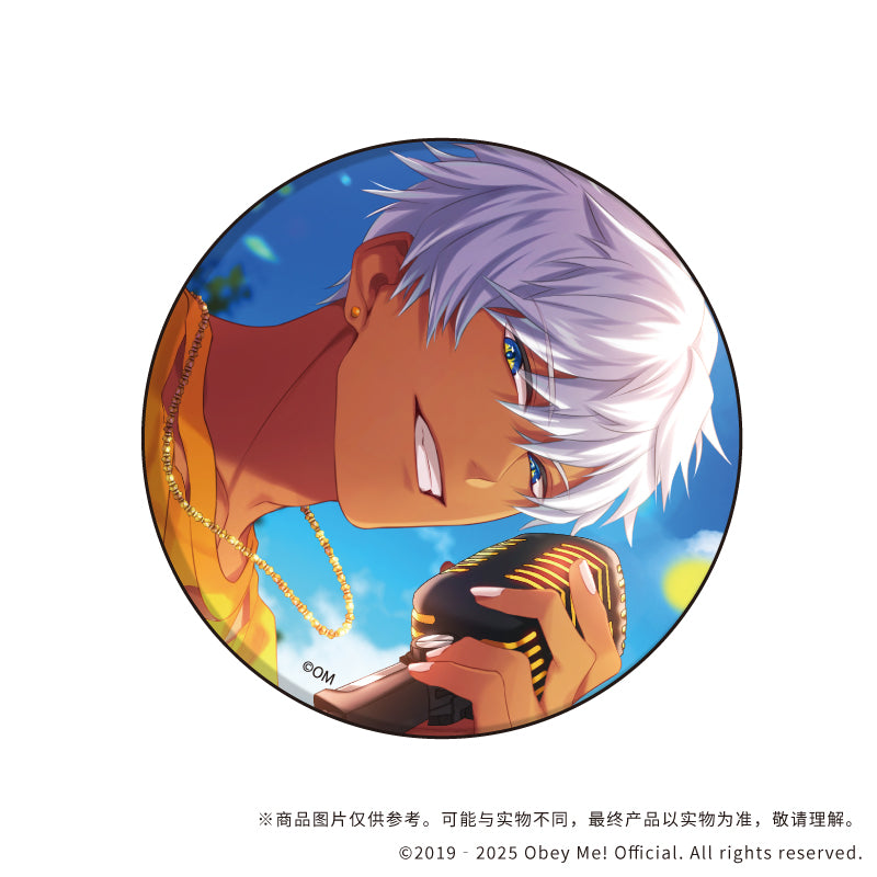 (1BOX=7)(Goods - Badge) Obey Me! Nightbringer Button Badge 09 (Official Art)