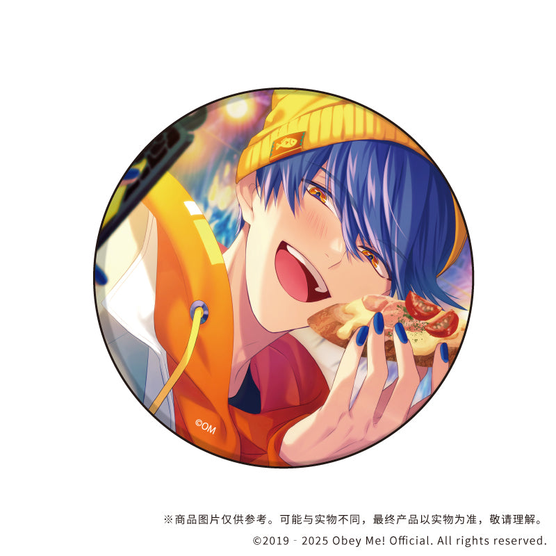 (1BOX=7)(Goods - Badge) Obey Me! Nightbringer Button Badge 09 (Official Art)