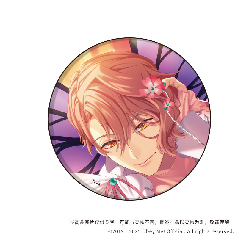 (1BOX=7)(Goods - Badge) Obey Me! Nightbringer Button Badge 09 (Official Art)