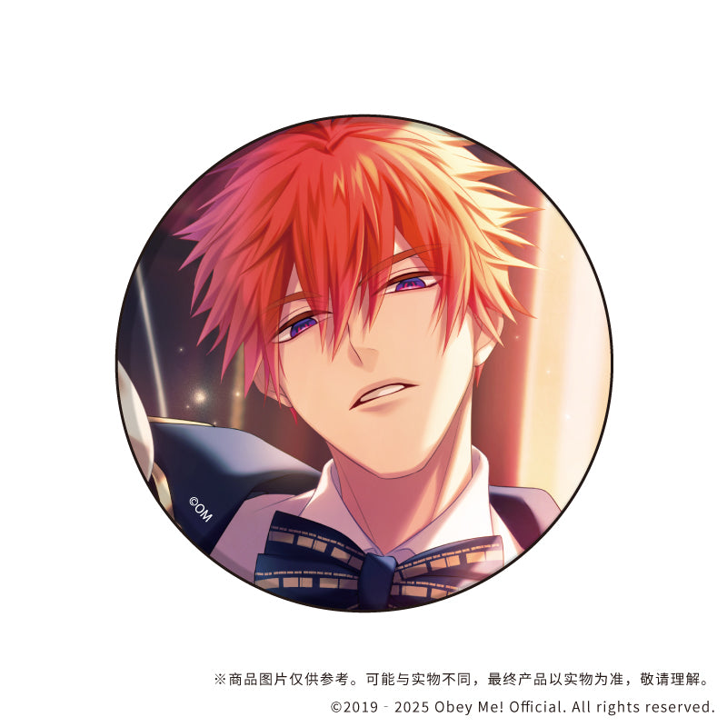(1BOX=7)(Goods - Badge) Obey Me! Nightbringer Button Badge 09 (Official Art)