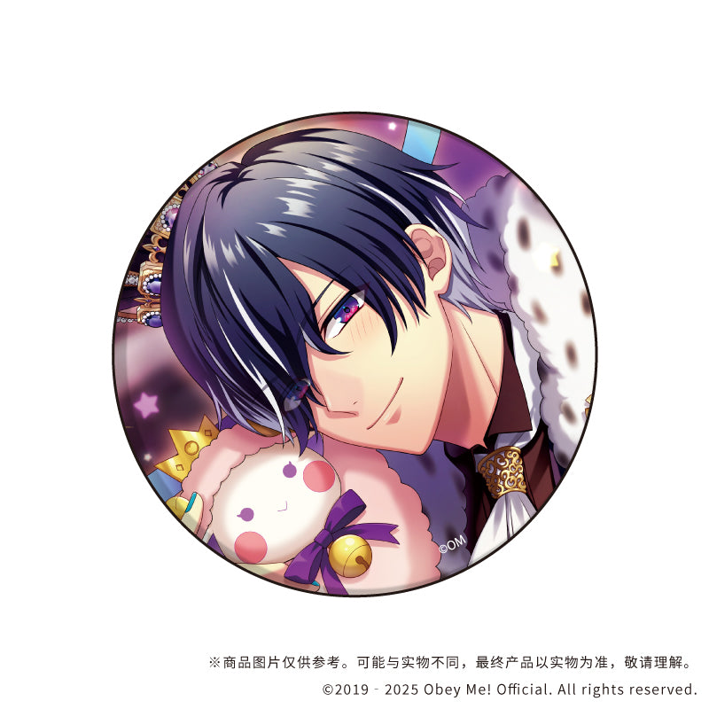 (1BOX=7)(Goods - Badge) Obey Me! Nightbringer Button Badge 09 (Official Art)