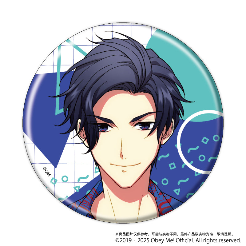 (1BOX=7)(Goods - Badge) Obey Me! Button Badge 11 - Retro Fashion Ver. (feat. Exclusive Art)