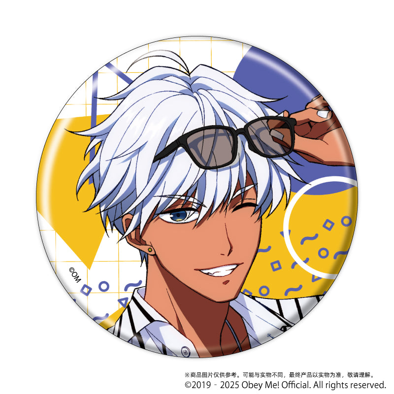(1BOX=7)(Goods - Badge) Obey Me! Button Badge 11 - Retro Fashion Ver. (feat. Exclusive Art)