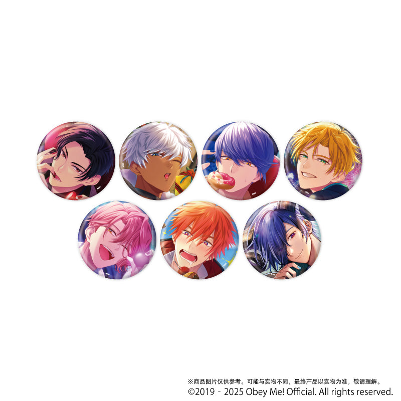 (1BOX=7)(Goods - Badge) Obey Me! Nightbringer Button Badge 14 (Official Art)