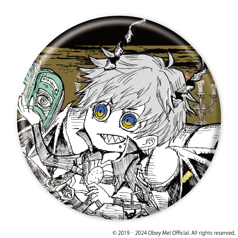 (1BOX=7)(Goods - Badge) Obey Me! Button Badge 17 (Mini Character Art)