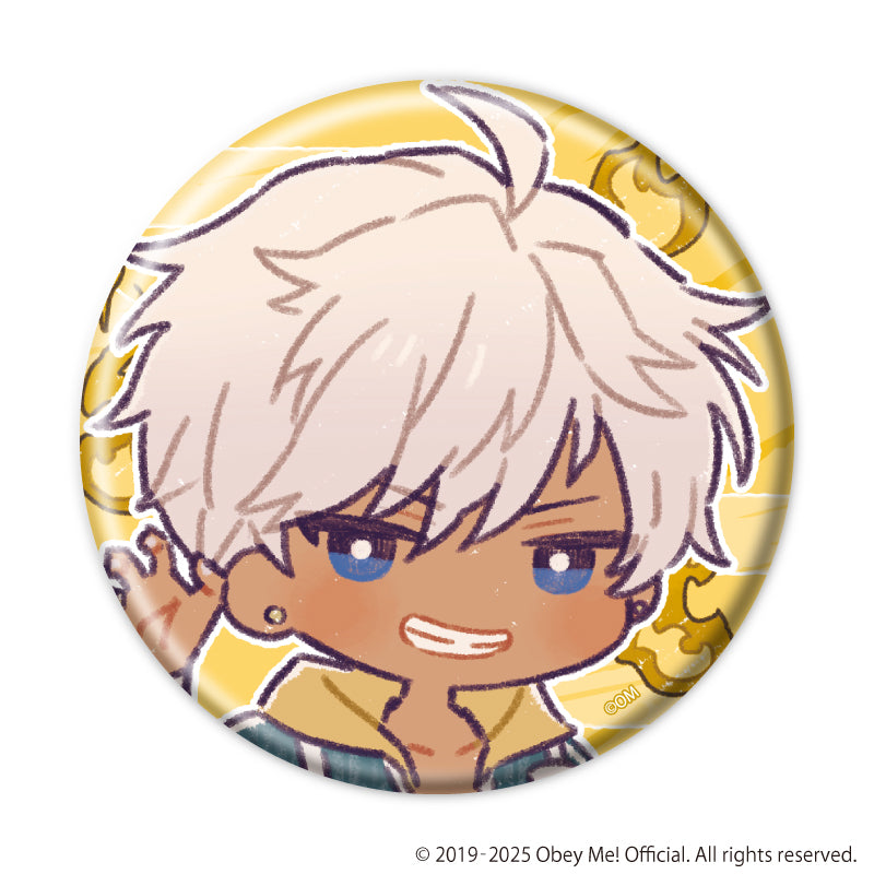 (1BOX=7)(Goods - Badge) Obey Me! Nightbringer Badge 27 Hyakki Yagyo ver. (Retro Art)