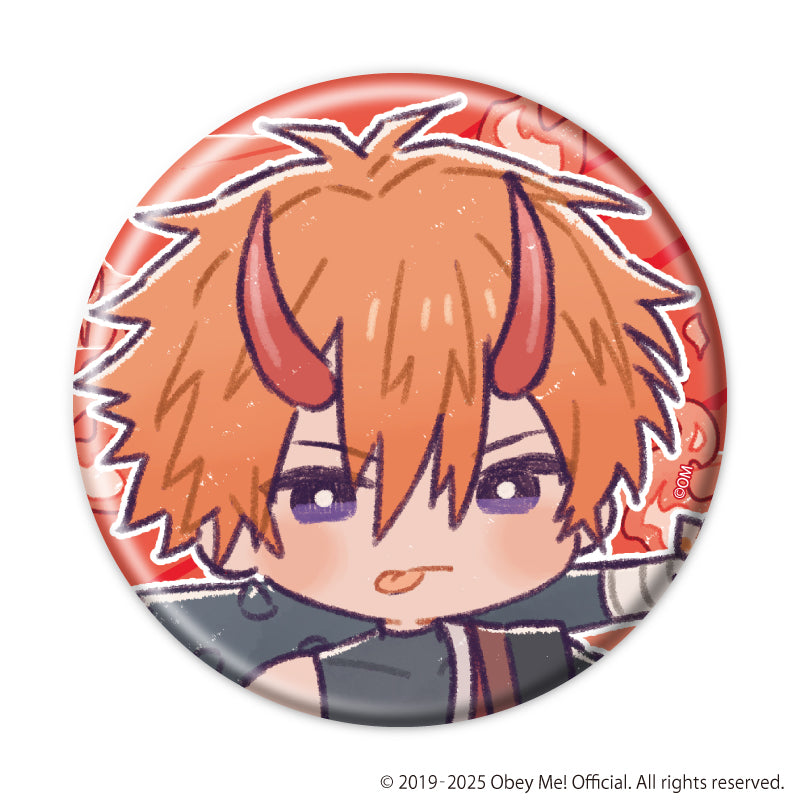 (1BOX=7)(Goods - Badge) Obey Me! Nightbringer Badge 27 Hyakki Yagyo ver. (Retro Art)