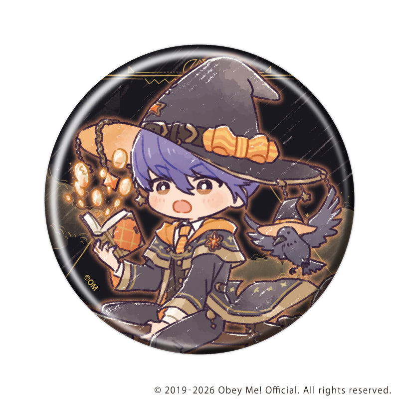 (1BOX=7)(Goods - Badge) Obey Me! Nightbringer Badge 51 Wizard Ver. (Retro Art)