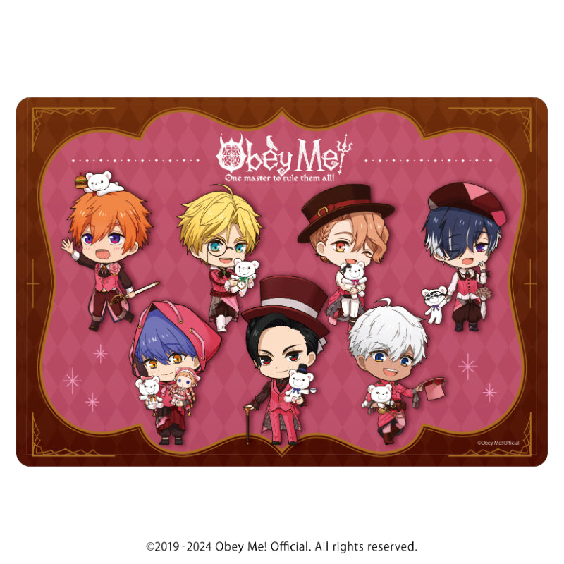 (Goods - Accessory) Obey Me! Character Clear Case 09 - Assembly Design Valentine Ver. (Chibi Art)