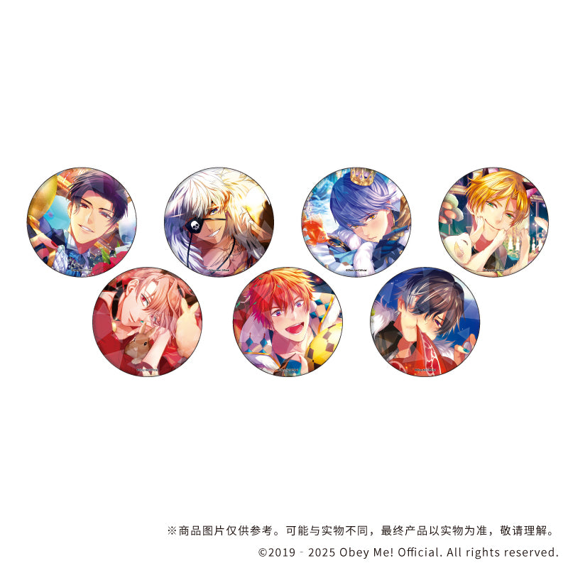 (1BOX=7)(Goods - Badge) Holographic Button Badge (65mm) Obey Me! 05 (Official Art)