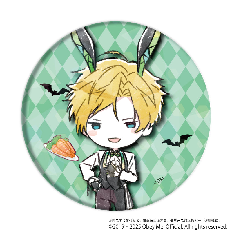 (1BOX=7)(Goods - Badge) Obey Me! Holographic Button Badge (65mm) 09 Bunny ver. (GraffArt)