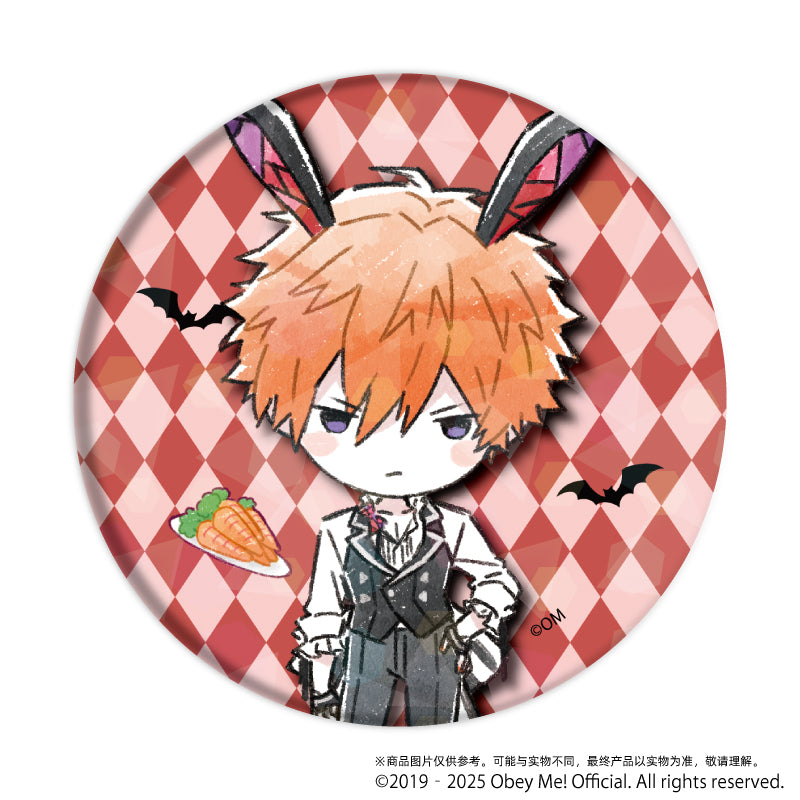 (1BOX=7)(Goods - Badge) Obey Me! Holographic Button Badge (65mm) 09 Bunny ver. (GraffArt)