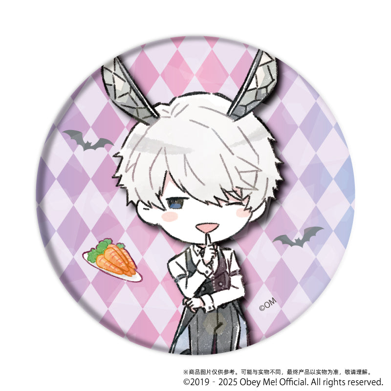 (1BOX=5)(Goods - Badge) Obey Me! Holographic Button Badge (65mm) 10 Bunny ver. (GraffArt)