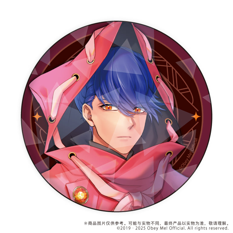 (1BOX=7)(Goods - Badge) Obey Me! Holographic Button Badge (65mm) 11 - Valentine Ver. (feat. Exclusive Art)