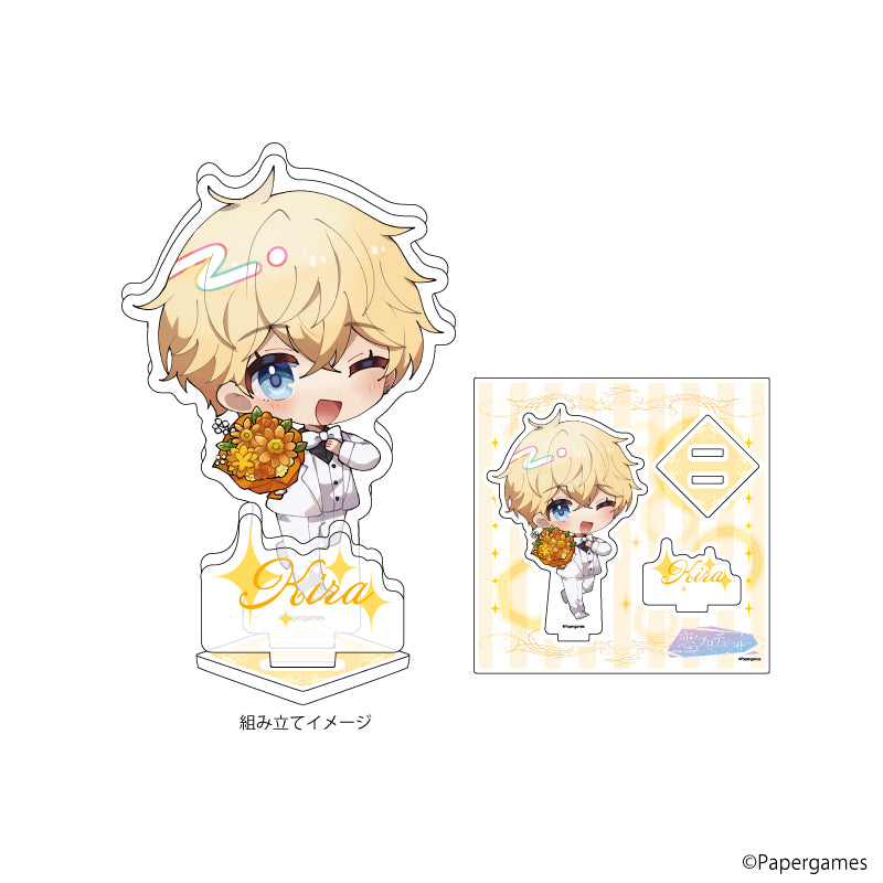 (Goods - Stand Pop) Mr. Love: Queen's Choice Acrylic Stand Plate "Love & Producer ~ EVOL x LOVE ~" 02 Kiro 5th Anniversary ver. (Mini Character Art)