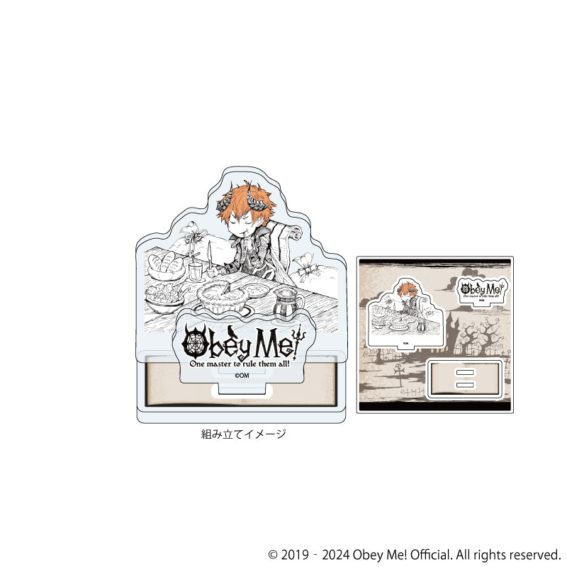 (Goods - Stand Pop) Obey Me! Acrylic Stand Plate 06 - Beelzebub (Mini Character Art)