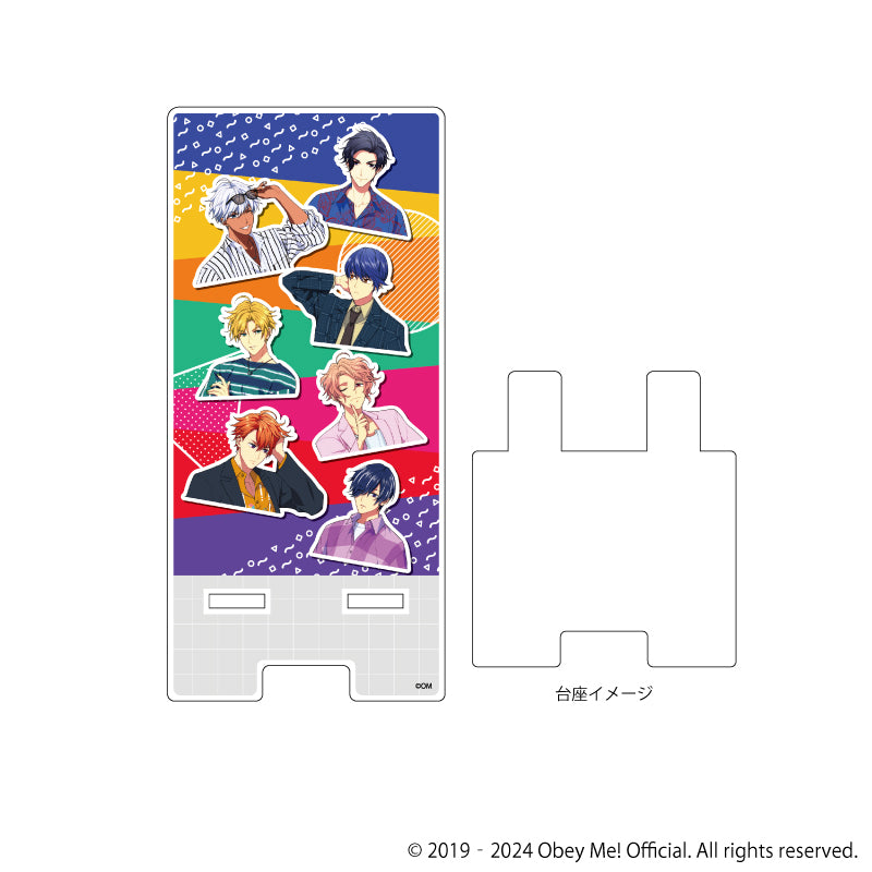 (Goods - Stand Pop) Obey Me! Smartphone Character Stand 03 - Assembly Design Retro Fashion Ver. (feat. Exclusive Art)