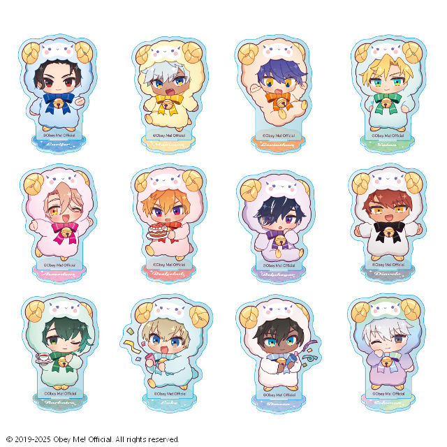 [※Blind](Goods - Acrylic Stand) Obey Me! x CharaDri!! BLANC 2025 Trading Acrylic Stand (12 Types Total)