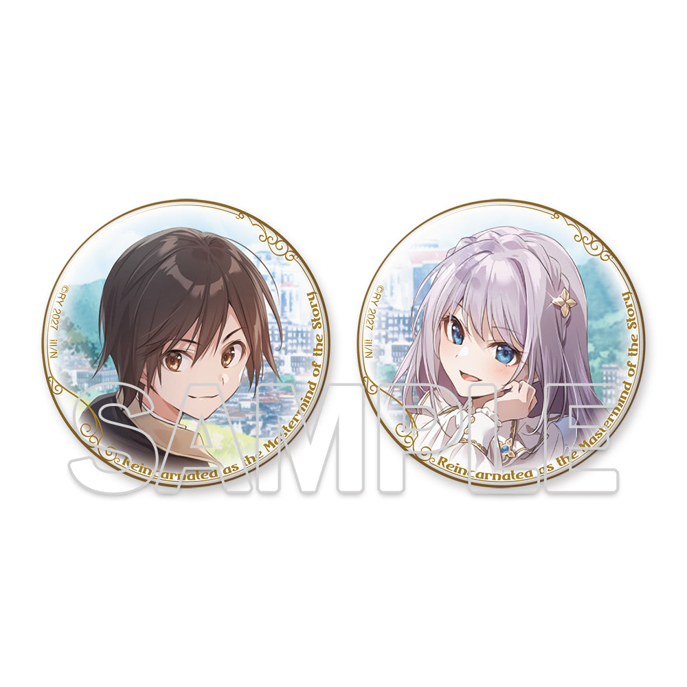 (Goods - Badge) Reincarnated as the Mastermind of the Story Tin Badge Set