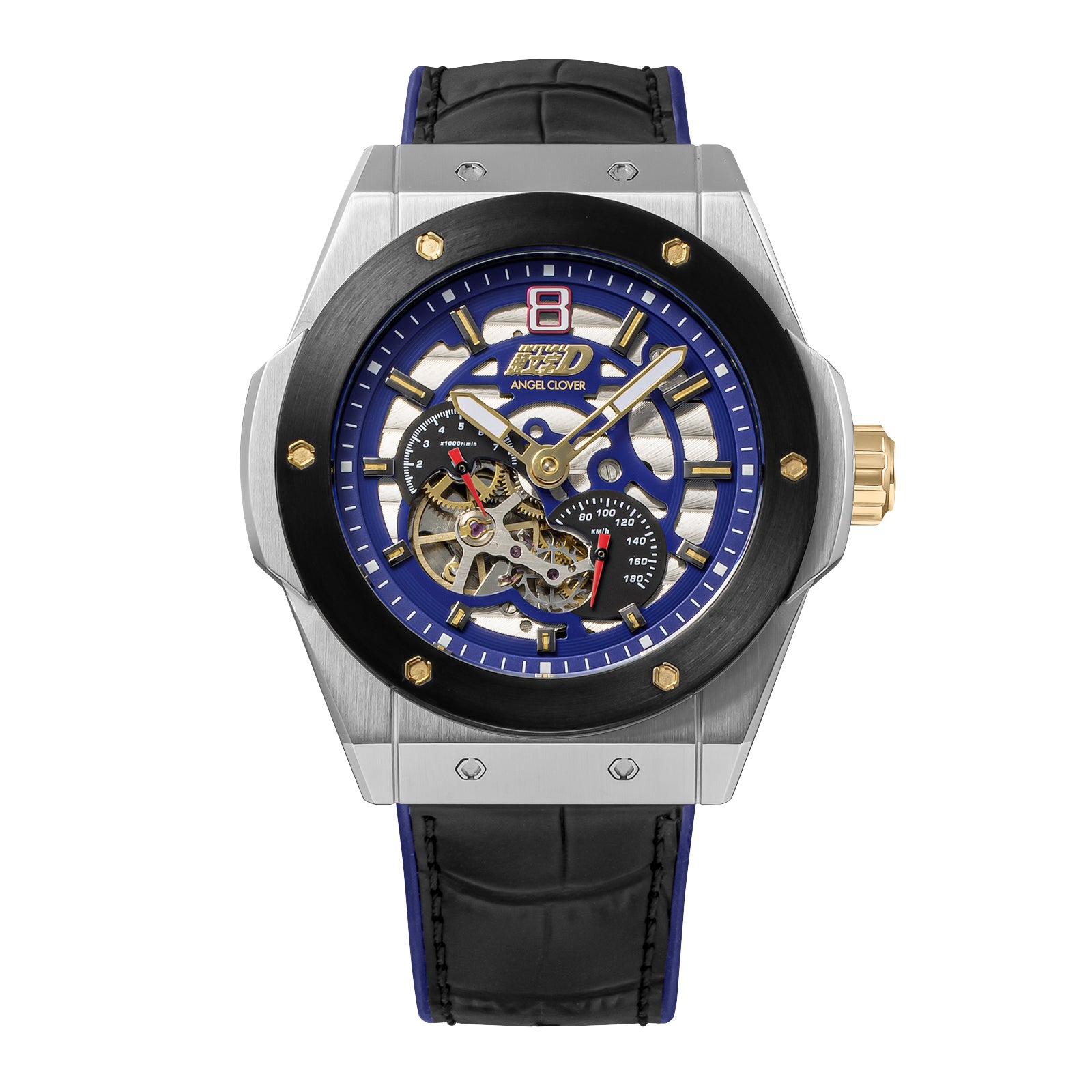 (Goods - Timepiece) Initial D 30th Anniversary Collaboration Watch Bunta Fujiwara SUBARU GC8 Model Automatic Mechanical Wristwatch
