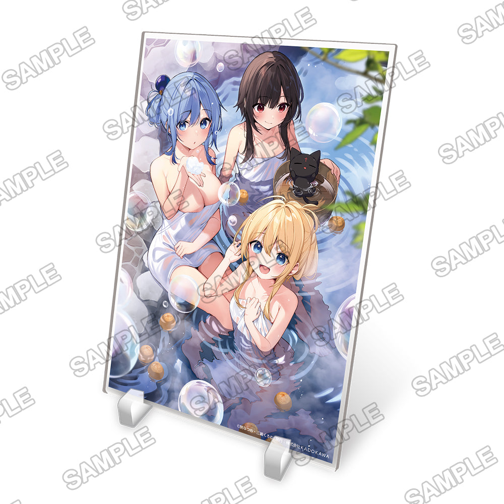 (Goods - Ornament) KonoSuba: God's Blessing on This Wonderful World! ~Relaxing at a Hot Spring~ A5-Sized Acrylic Panel