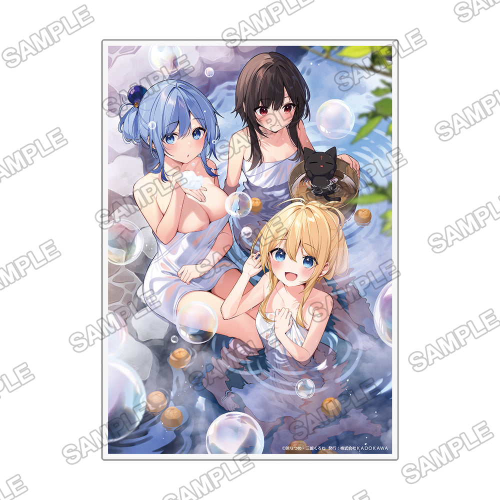 (Goods - Ornament) KonoSuba: God's Blessing on This Wonderful World! ~Relaxing at a Hot Spring~ A5-Sized Acrylic Panel