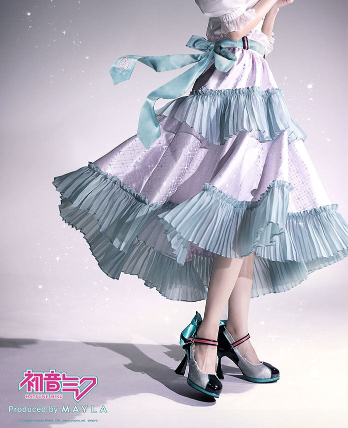 (Goods - Skirt) HATSUNE MIKU ICONIQUE SKIRT [White]