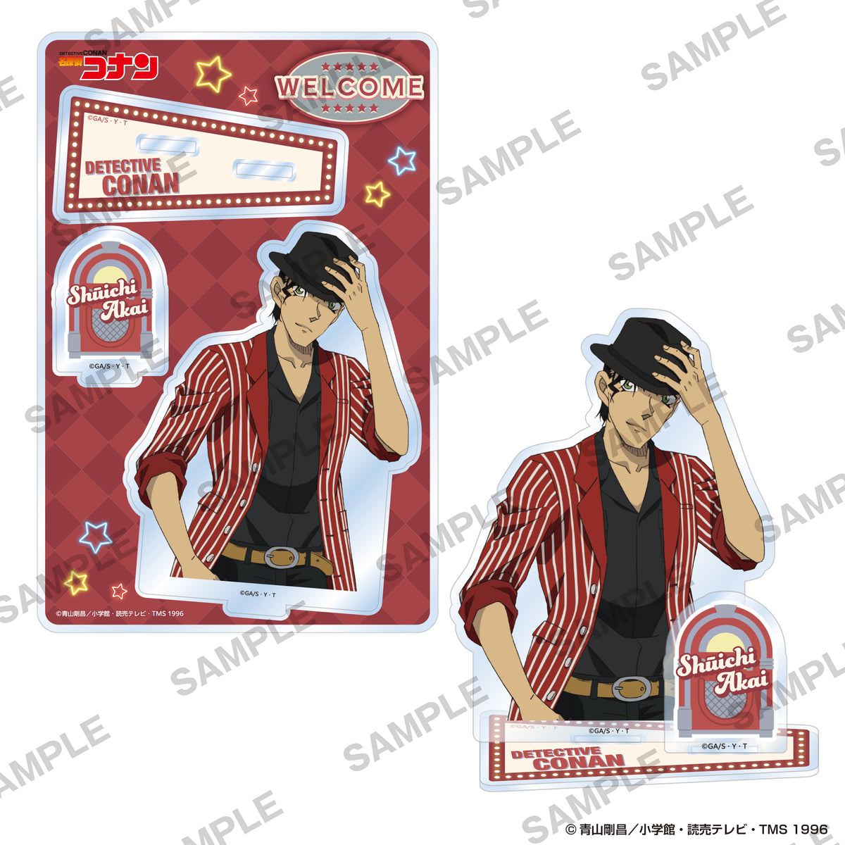 (Goods - Acrylic Stand)  Detective Conan Diorama Acrylic Stand - American Oldies Ver. Shūichi Akai