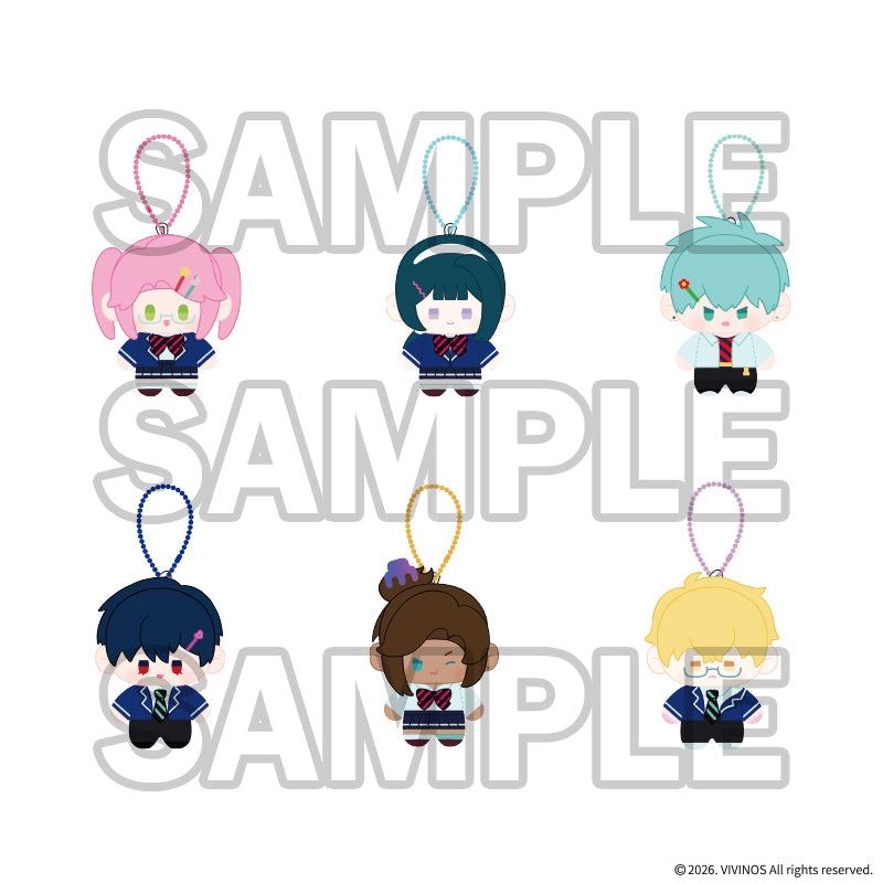 (1BOX=6)(Goods - Keychain) ALIEN STAGE Teen Fun Party Series Trading Chibi Plush Keychain