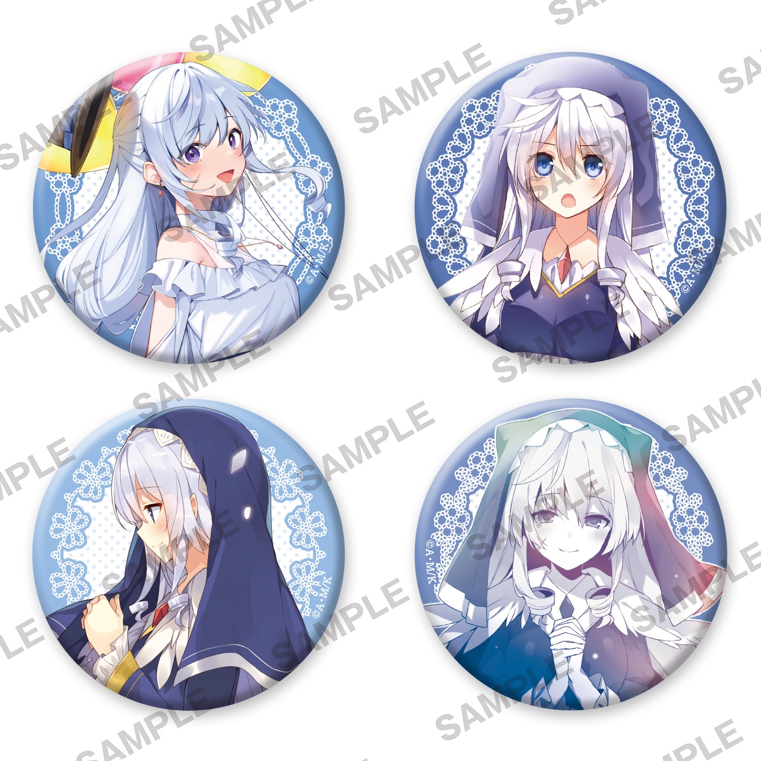 (Goods - Badge) [Resale] KonoSuba: God’s Blessing on This Wonderful World! Birthday Celebration 2023: Newly Drawn Set of Four Tin Badges (Eris)