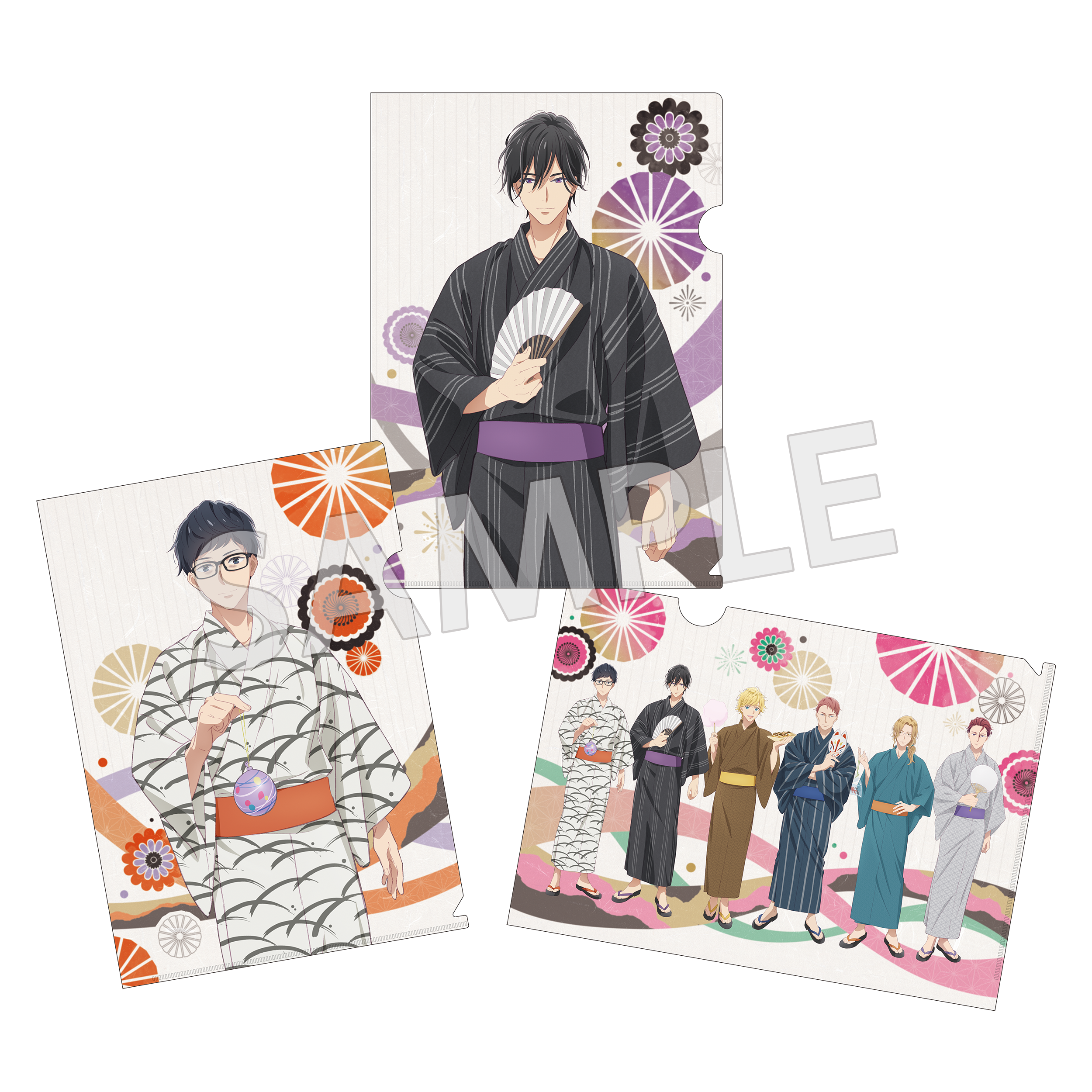 (Goods - Clear File) Isekai Office Worker: The Other World's Books Depend on the Bean Counter Clear File Set - Iseshachi Noryo Festival Ver.