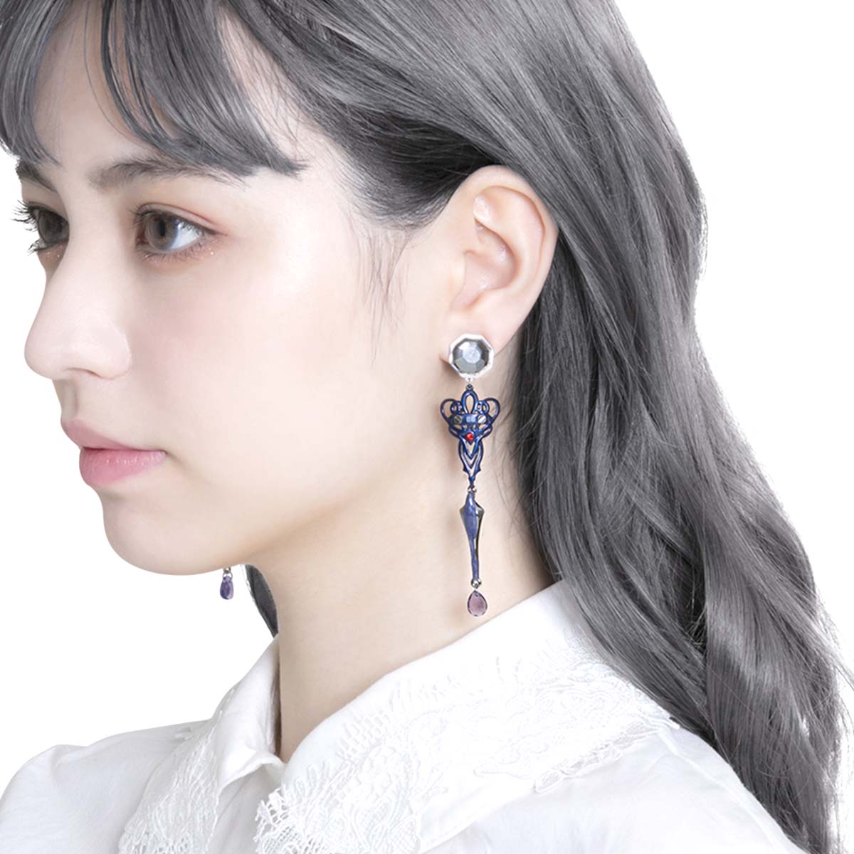 (Goods - Accessory) mayla classic EVANGELION ICONIQUE EAR OBJET [Kaworu Nagisa/Clip-On Earring]